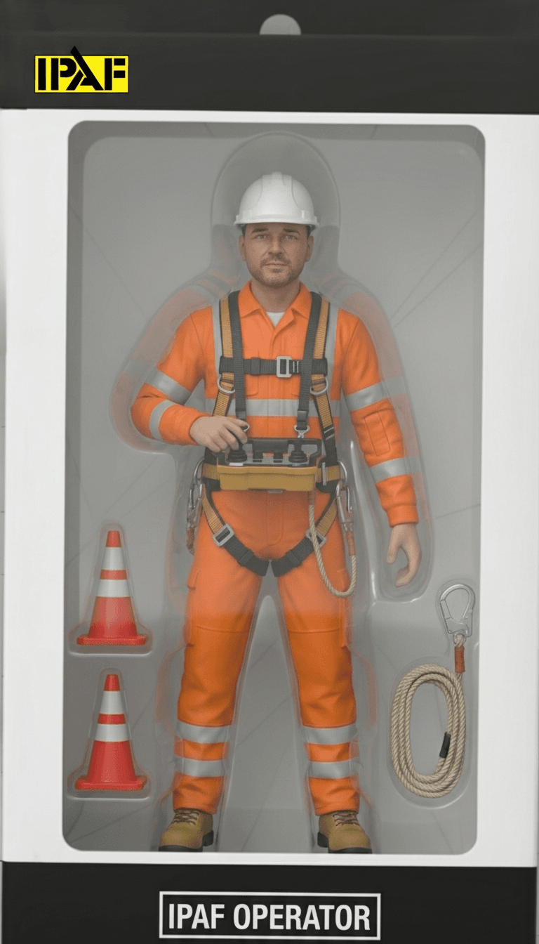 IPAF Operator in full safety gear